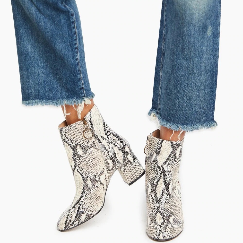 ABLE Celina Snakeskin Booties